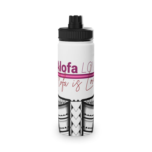 Aloha Love Stainless Steel Sports Water Bottle — Tribal Pink Beach Vibes