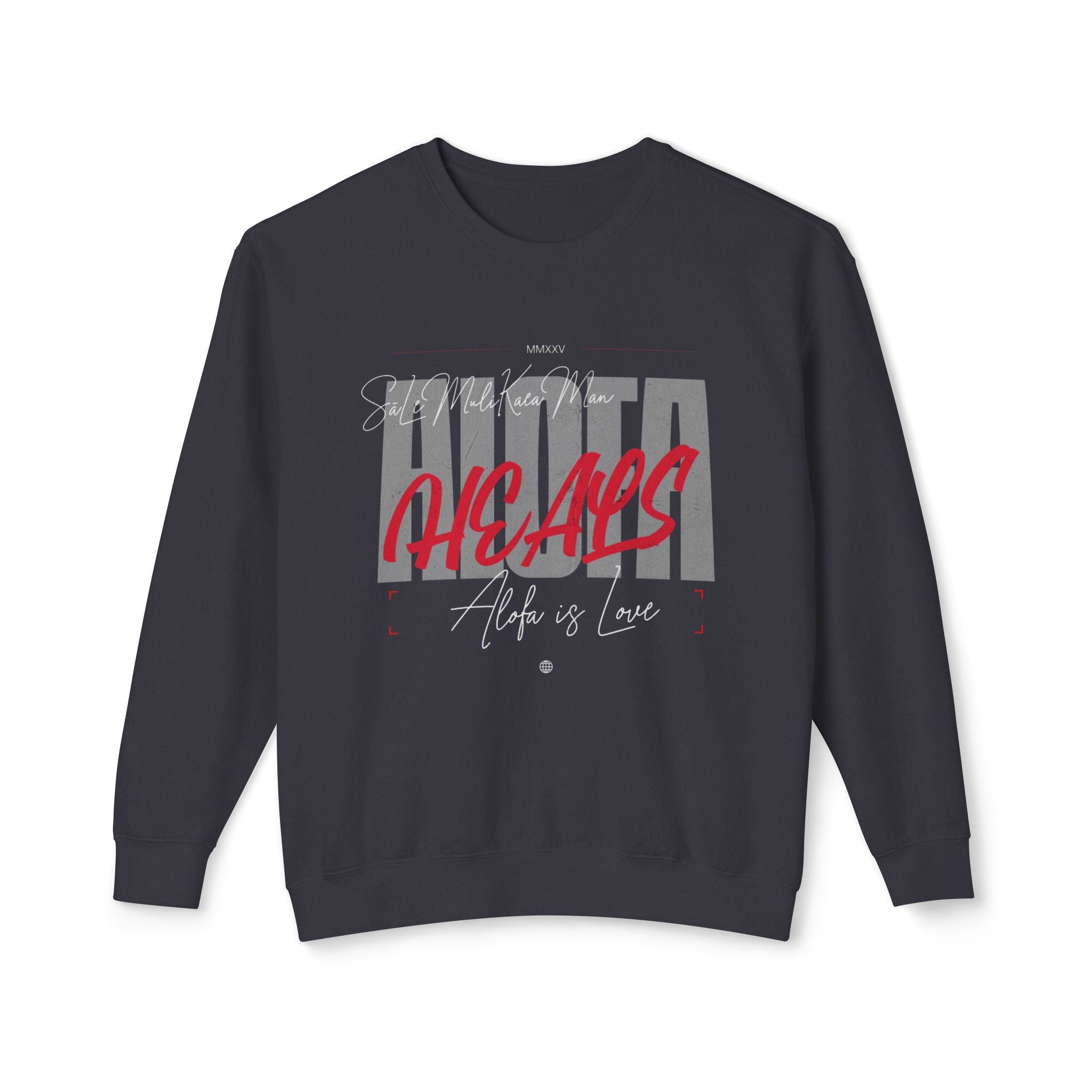 Alofa Is Love Crewneck Sweatshirt — Alpha Hears Graphic Pullover