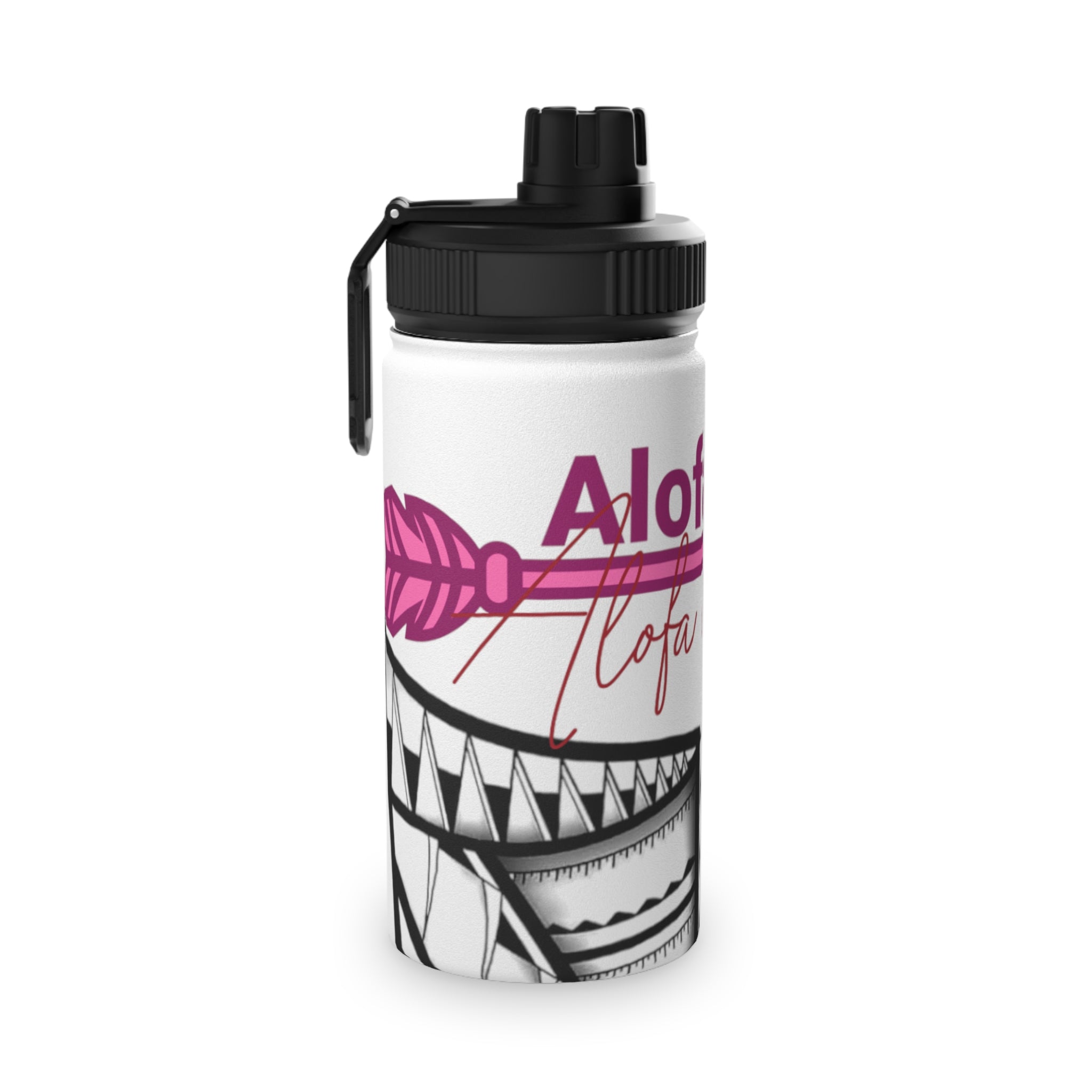 Aloha Love Stainless Steel Sports Water Bottle — Tribal Pink Beach Vibes