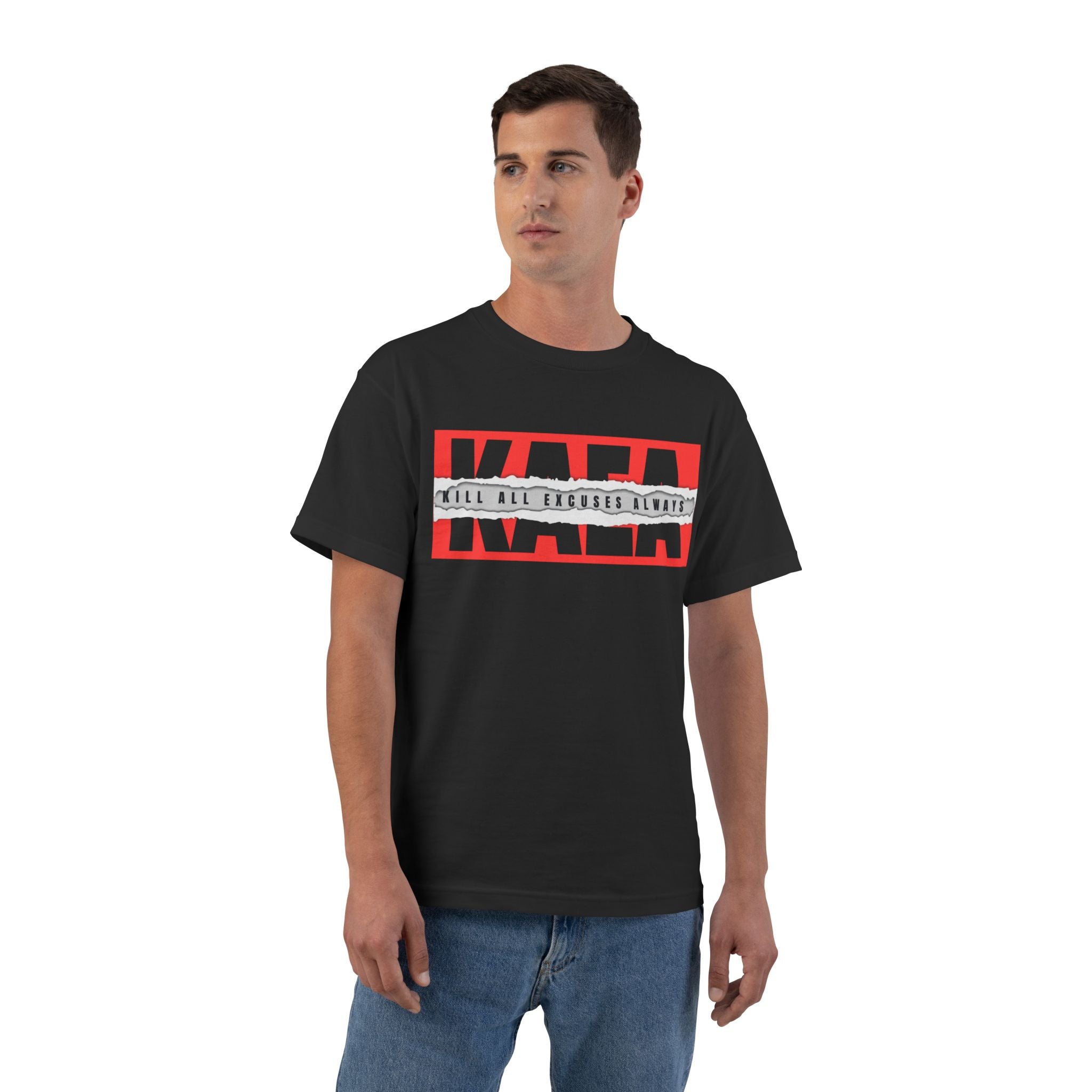 T-Shirt — Bold 'RAD' Graphic Tee (Red Block Text)