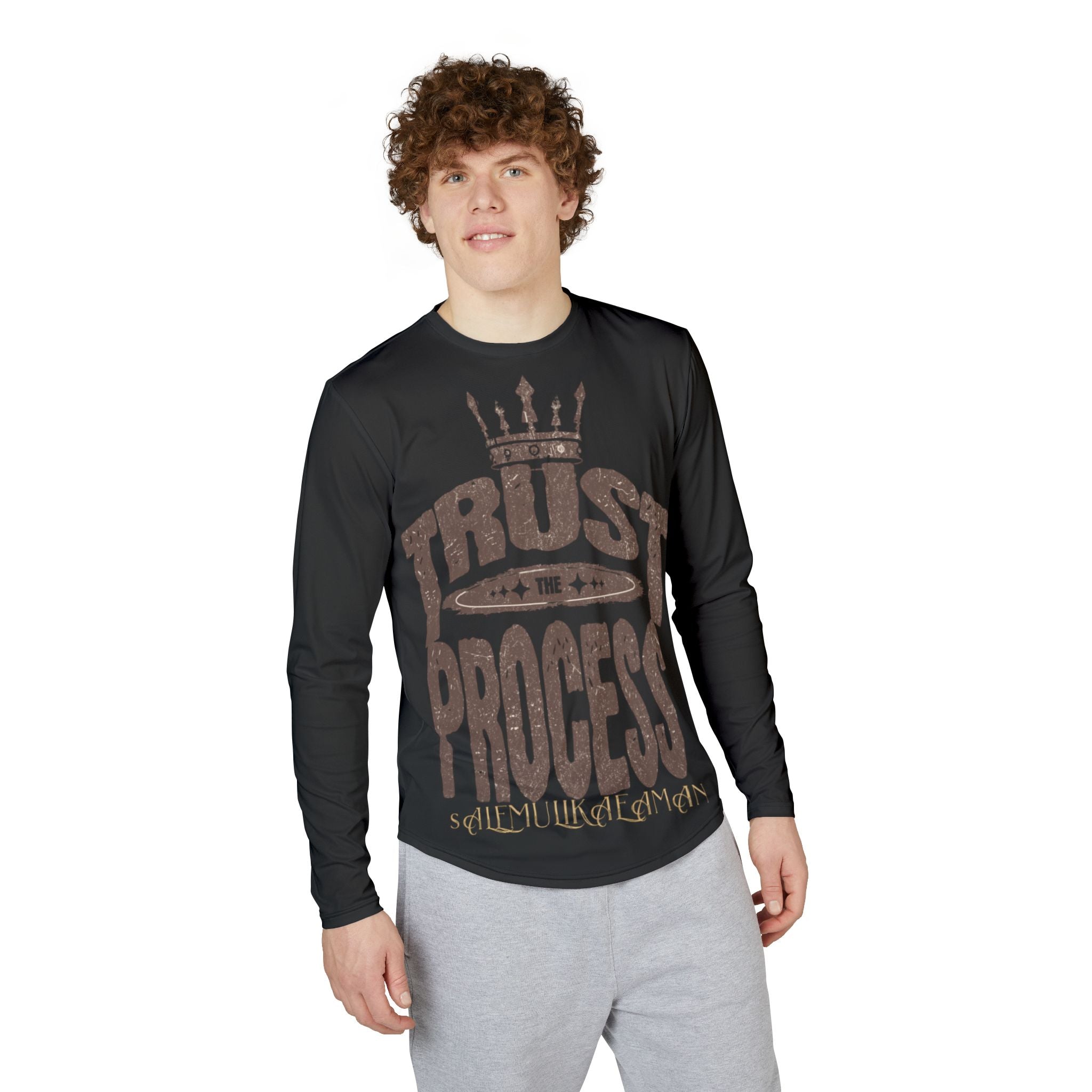 Trust the Process Long Sleeve Shirt — Men's UV Protection Performance Tee
