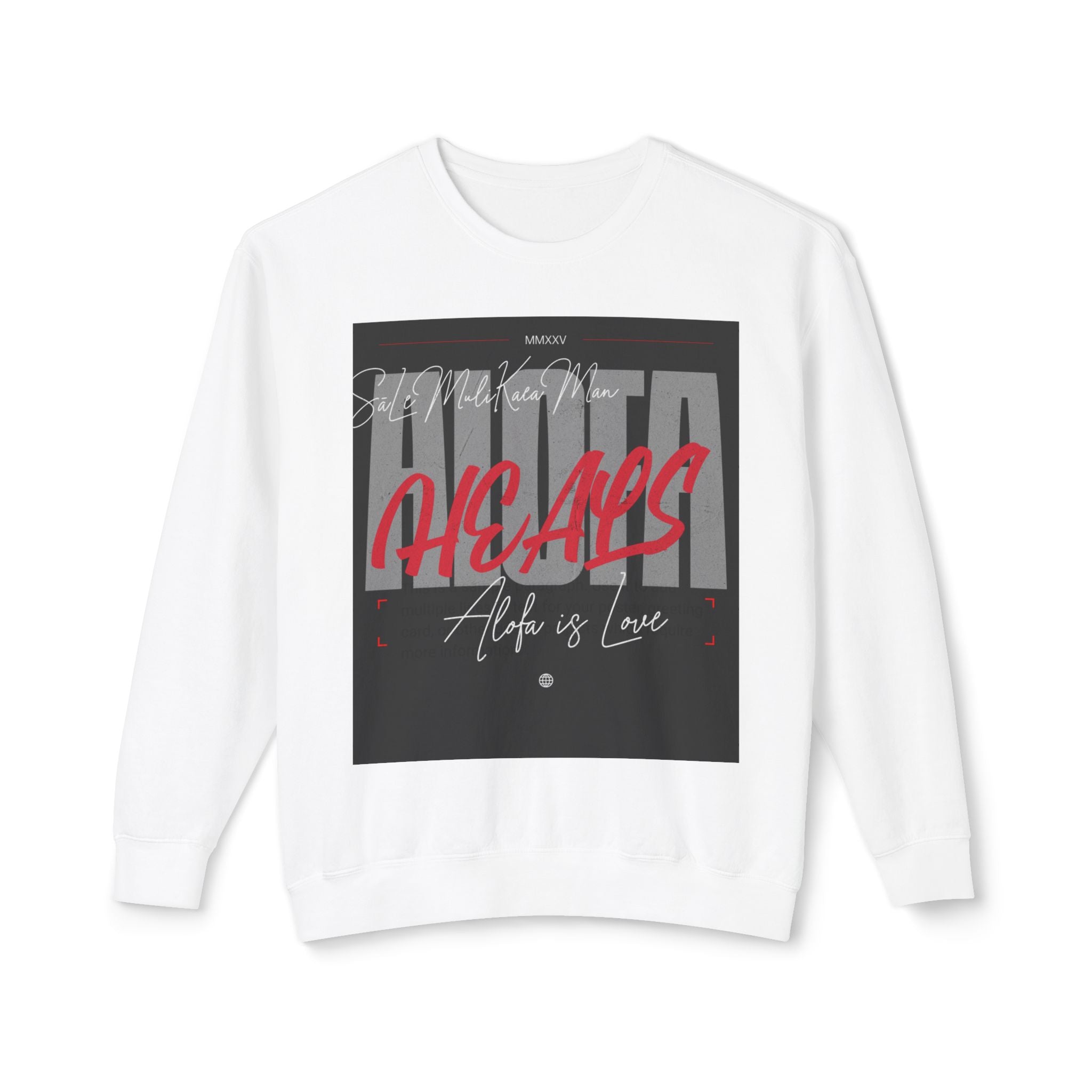 Alofa Is Love Crewneck Sweatshirt — Alpha Hears Graphic Pullover