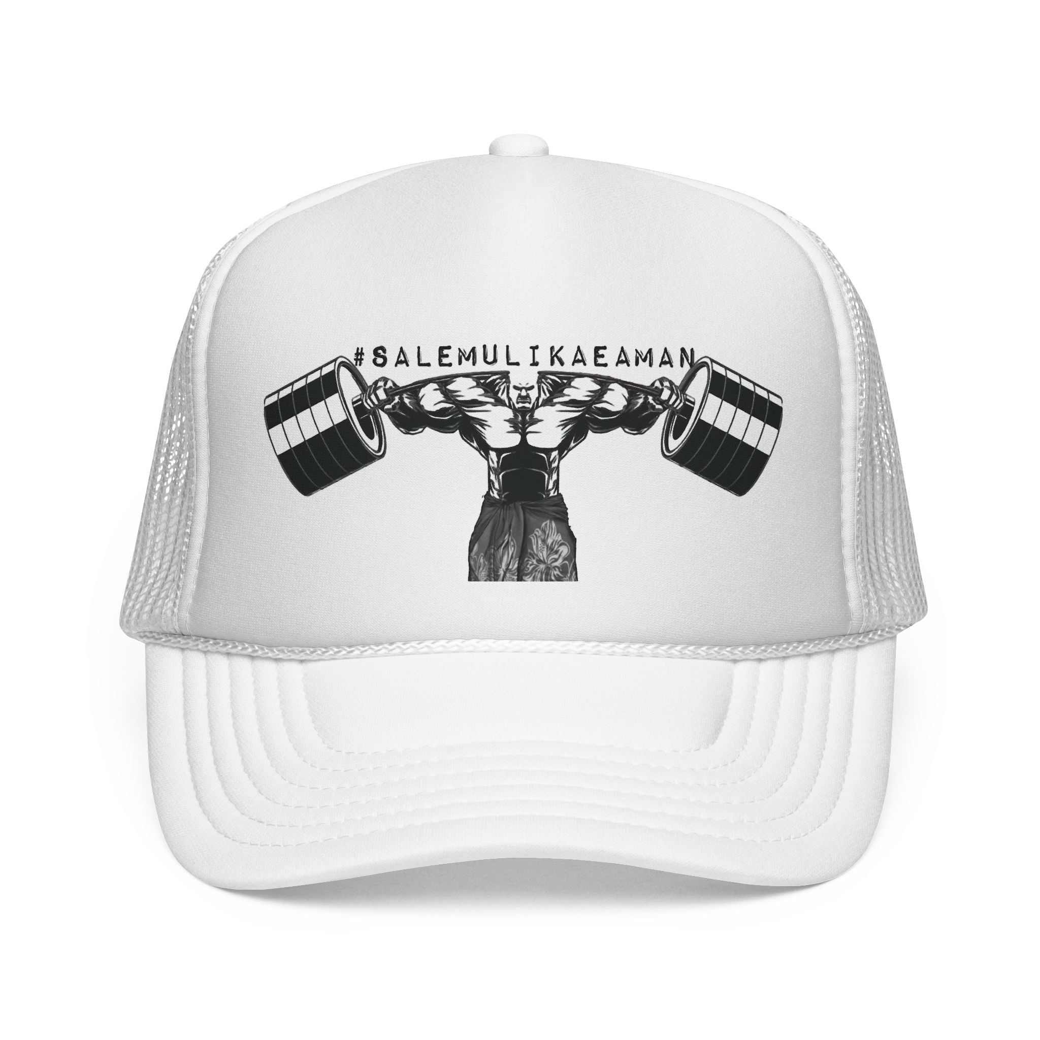 Strongman Trucker Hat — Vintage Weightlifting Graphic Cap