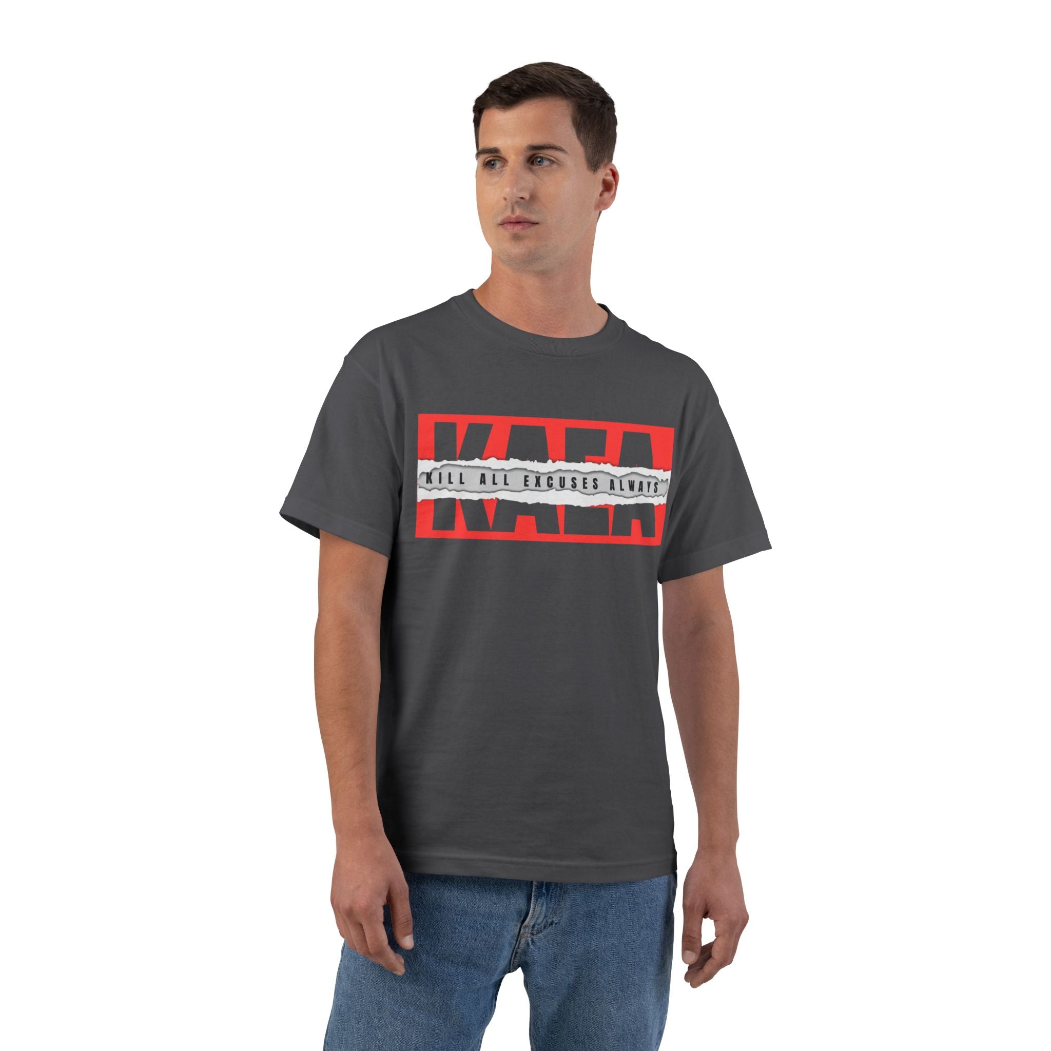 T-Shirt — Bold 'RAD' Graphic Tee (Red Block Text)
