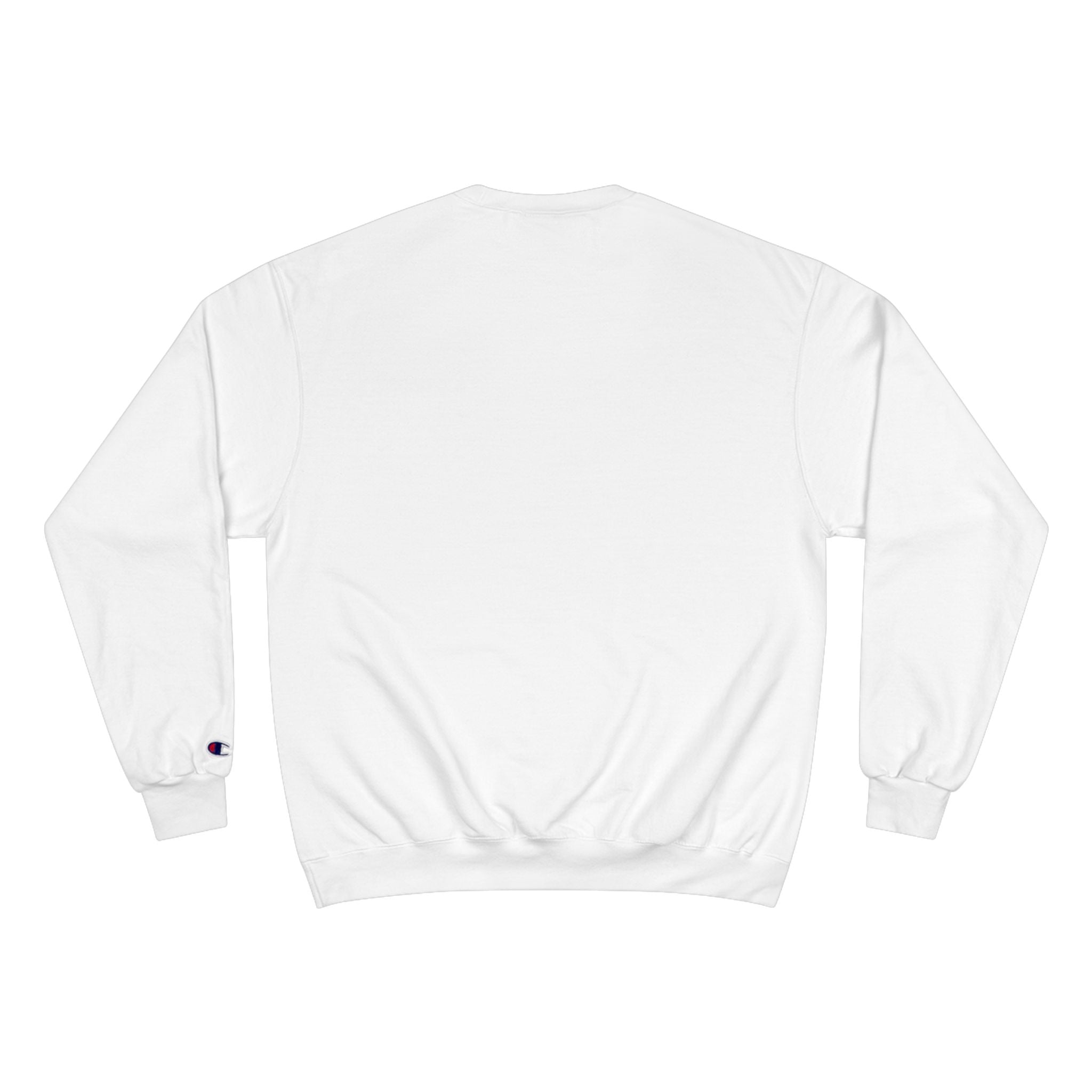 Champion Sweatshirt - Urban Graphic "Design" Crewneck in White