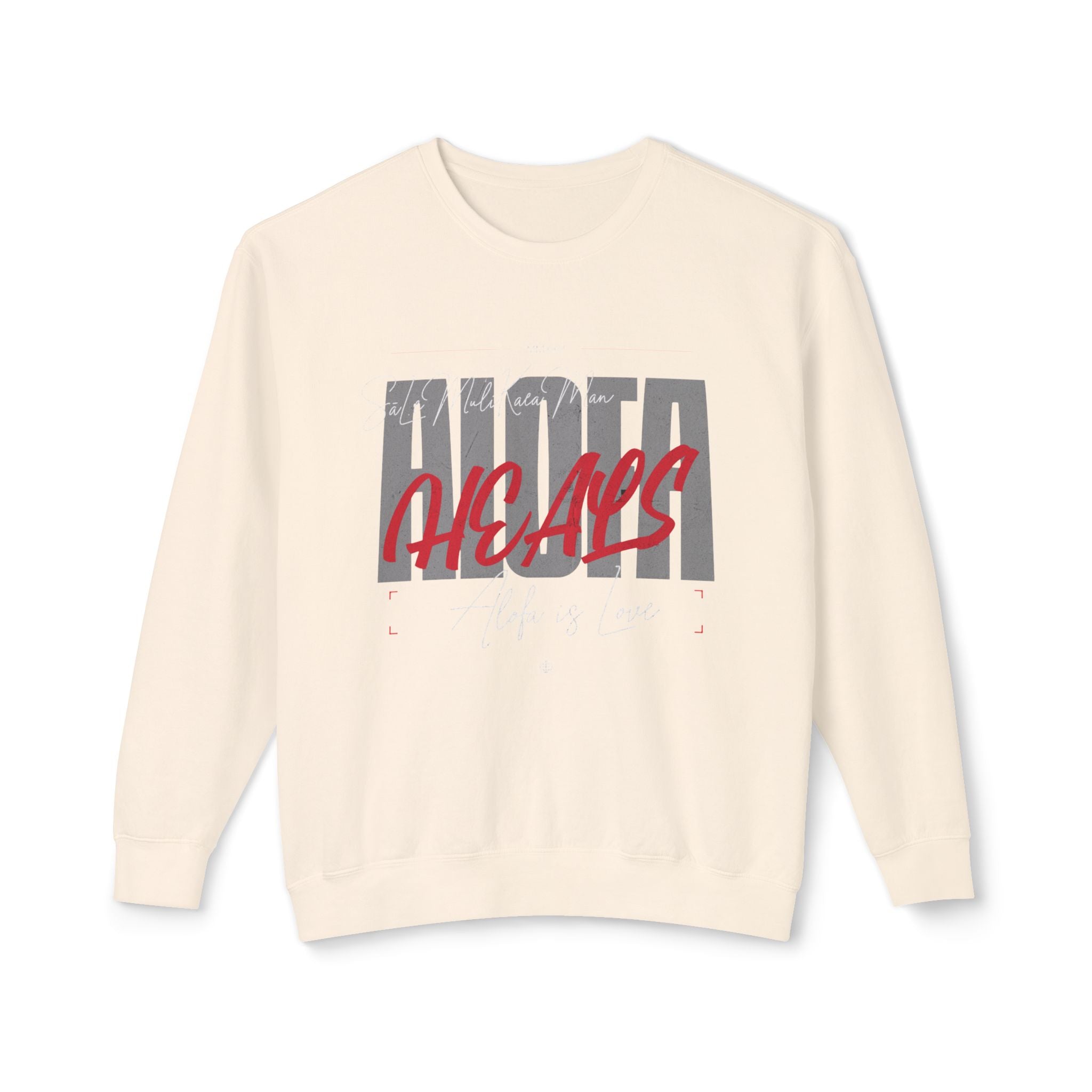 Alofa Is Love Crewneck Sweatshirt — Alpha Hears Graphic Pullover