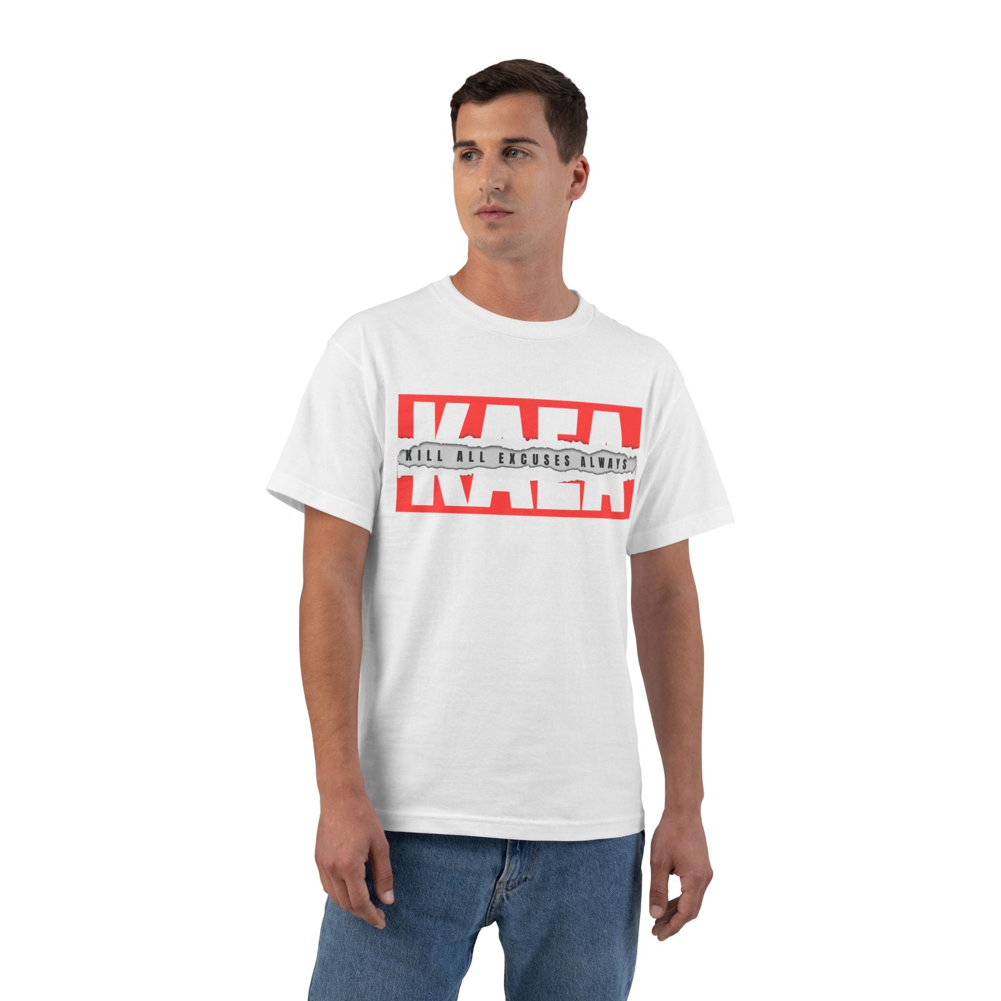 T-Shirt — Bold 'RAD' Graphic Tee (Red Block Text)