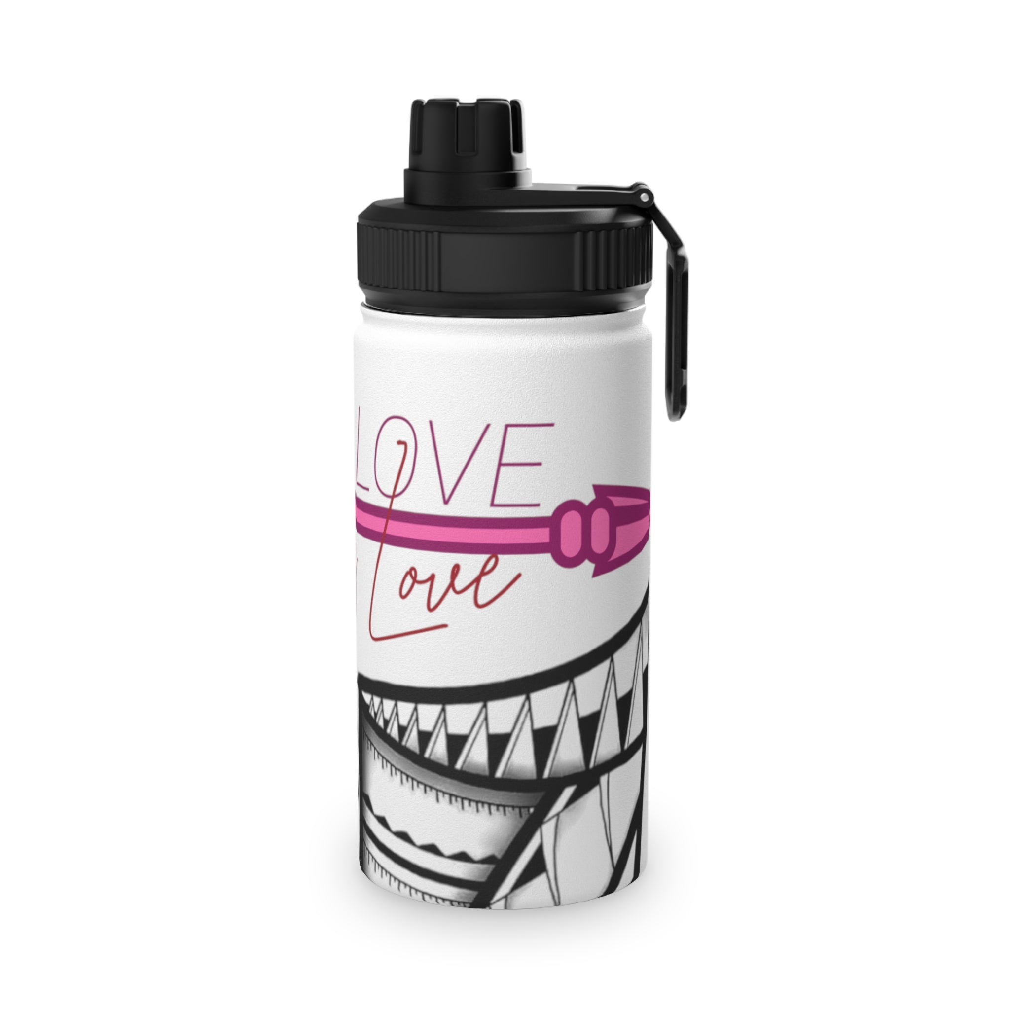 Aloha Love Stainless Steel Sports Water Bottle — Tribal Pink Beach Vibes