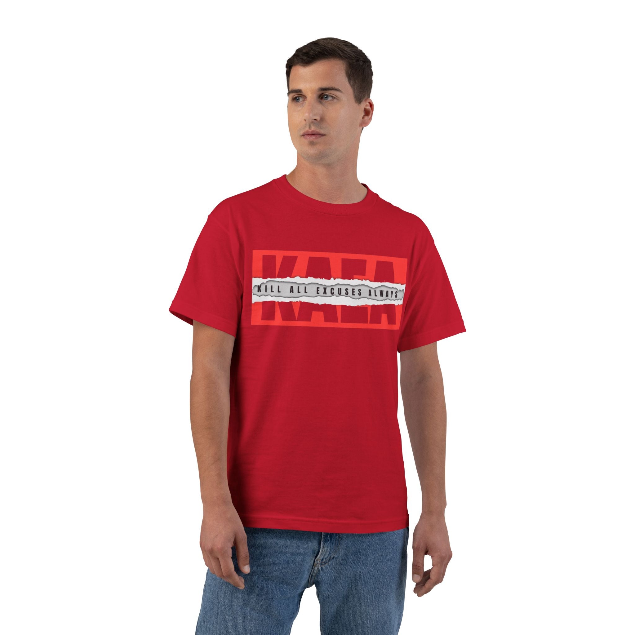 T-Shirt — Bold 'RAD' Graphic Tee (Red Block Text)