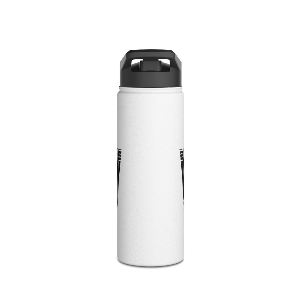 Polynesian Tribal Surf Stainless Steel Water Bottle — 'LEMUIKAHE' Black Tattoo Design